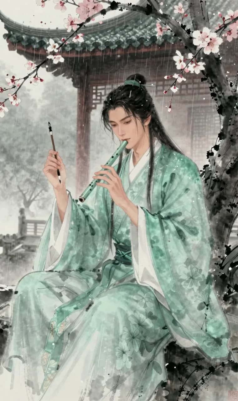 听雨 character portrait
