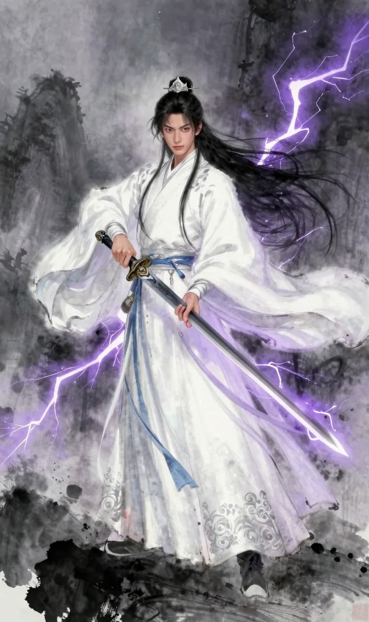 紫电 character portrait